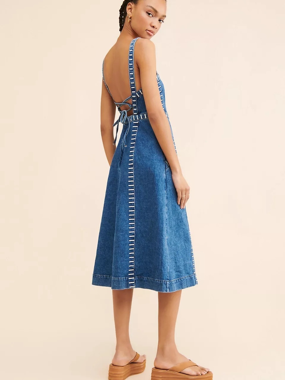 Anthropologie Ella Denim Dress by Seventy + Mochi - Picture 4 of 17